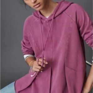Pilcro Anthropologie Flynn hoodie sweatshirt mauve large